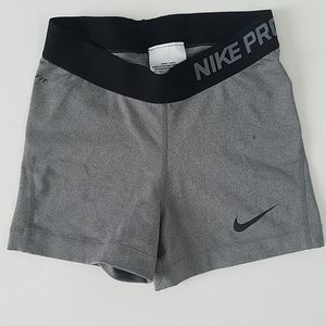 Girl's Nike Pro spandex shorts
